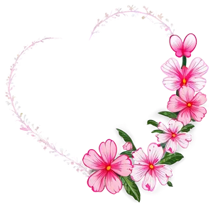 Pink Heart Border PNG Mbx