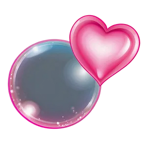 Pink Heart Bubble PNG Ahv87 PNG