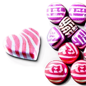 Pink Heart Candy PNG Raf68