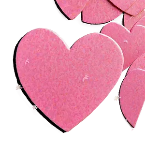 Pink Heart Confetti PNG Skl56