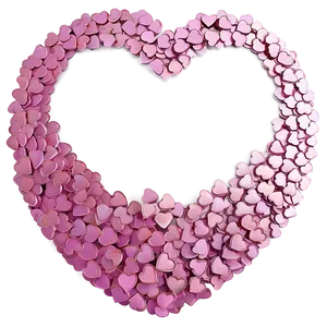 Pink Heart Confetti PNG Tjm