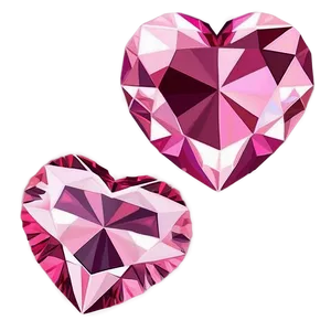 Pink Heart Diamond Dreamy Design PNG 06282024 PNG