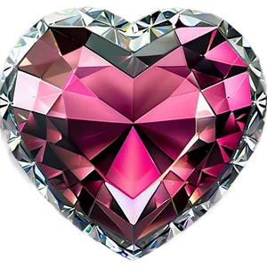 Pink Heart Diamond Essence PNG Vmi1 PNG