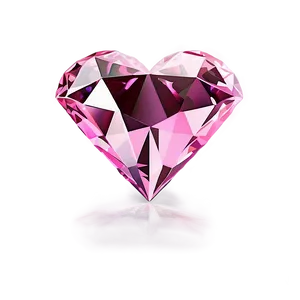 Pink Heart Diamond Glow PNG Fwq72 PNG