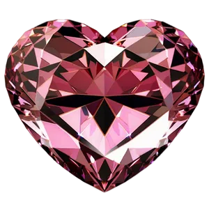 Pink Heart Diamond Glow PNG Sct69 PNG
