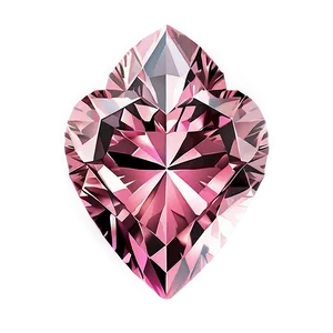 Pink Heart Diamond Png 76 PNG image