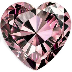 Pink Heart Diamond Png Ora PNG image