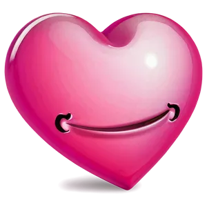 Pink Heart Emoji Artwork PNG Qyf8 PNG