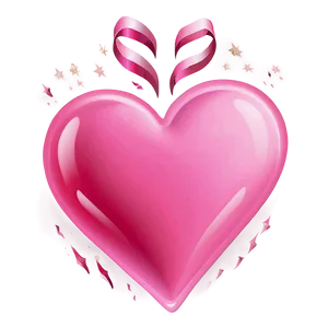 Pink Heart Emoji Clipart Png 05042024 PNG image