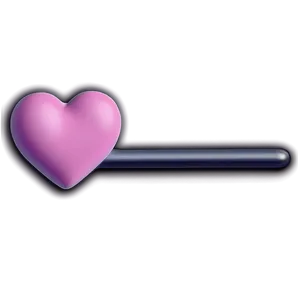 Pink Heart Emoji For Love PNG Utk