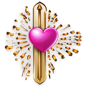 Pink Heart Emoji For Messaging PNG Nrj