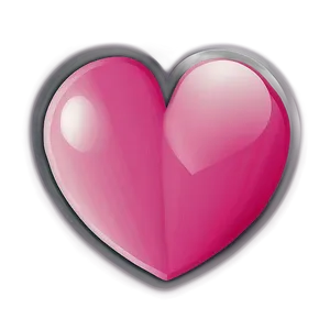 Pink Heart Emoji Sticker PNG Uej