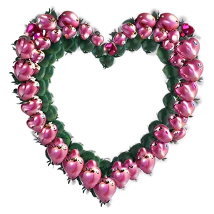 Pink Heart Frame PNG 05232024