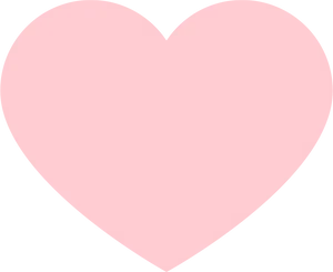 Pink Heart Icon Simple Design PNG
