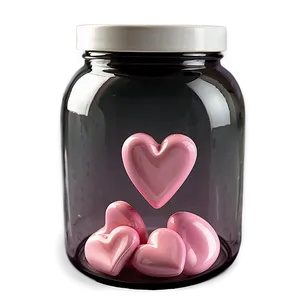 Pink Heart In A Jar PNG Fxf77 PNG