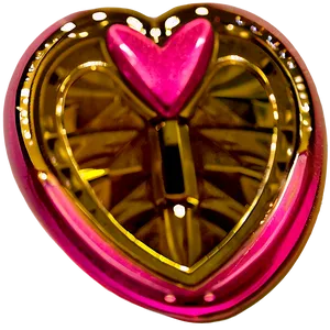 Pink Heart Keychain PNG 67
