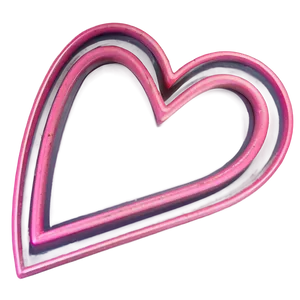 Pink Heart Outline PNG 05252024 PNG