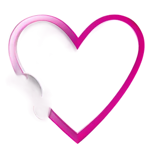 Pink Heart Outline PNG 39 PNG