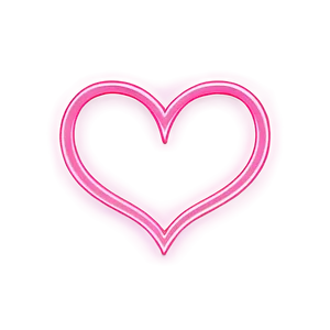 Pink Heart Outline PNG Tel30 PNG