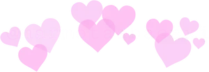 Pink Heart Overlay Graphic PNG image