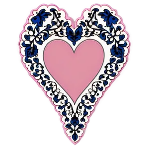 Pink Heart Patch PNG Mby PNG