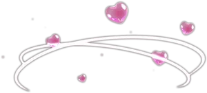 Pink Heart Swirl Effect PNG image