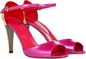 Pink High Heel Sandals PNG image