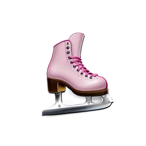 Pink Ice Skate PNG 06212024