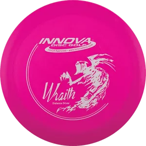 Pink Innova Wraith Disc Golf Driver PNG image