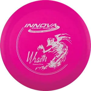 Pink Innova Wraith Disc Golf Driver PNG image