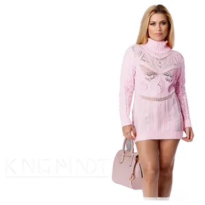 Pink Knit Dress PNG 06292024