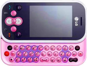 Pink L G Q W E R T Y Phone PNG