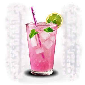 Pink Lemonade With Mint Twist Png 06212024 PNG image