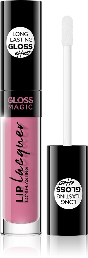 Pink Lip Gloss Long Lasting Effect PNG image
