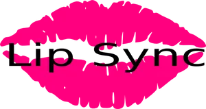 Pink_ Lip_ Sync_ Graphic PNG image