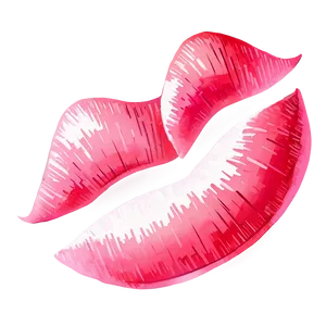 Pink Lips In Watercolor Style PNG 71 PNG