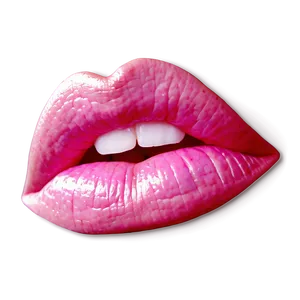 Pink Lips Outline PNG 69