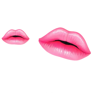 Pink Lips Outline PNG Cva