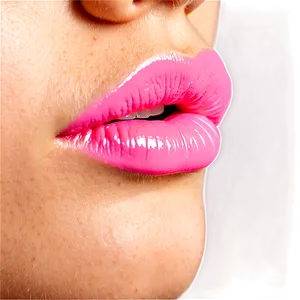Pink Lips Outline PNG Doq63
