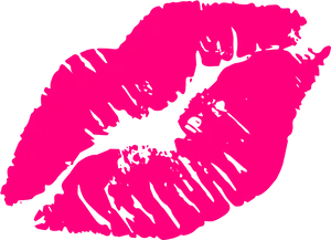 Pink Lips Silhouette PNG image