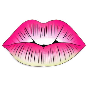 Pink Lips Vector PNG 55