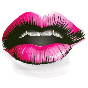 Pink Lips Vector PNG Yno