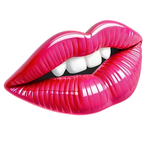 Pink Lips With Candy PNG 06212024