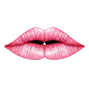 Pink Lips With Floral Pattern PNG 88 PNG