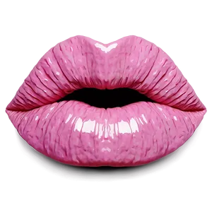 Pink Lips With Floral Pattern PNG Oer96 PNG