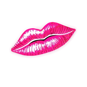 Pink Lips With Glitter Overlay PNG 98 PNG