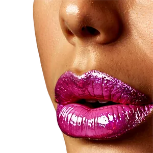 Pink Lips With Glitter Overlay PNG Vfl PNG