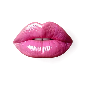 Pink Lips With Gloss PNG 40