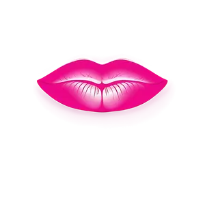 Pink Lips With Heart PNG Twb