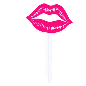 Pink Lips With Lollipop PNG 57